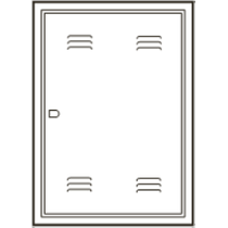 Quadro Distribuição Aço Branco Sobrepor 44 Disjuntor Com Barramento Qdstg Ii 904464BRN Cemar Legrand