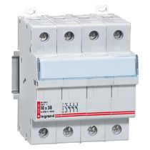 Base Fus Cart 4P 10X38 Term Paraf 500V LEXIC4P - Cemar Legrand