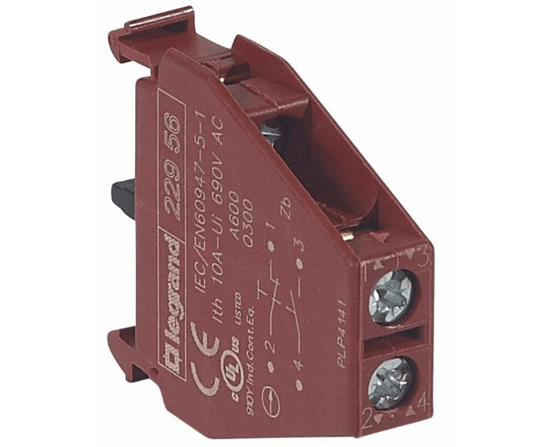 Bloco-Auxiliar-VM-690V-1NA-1NF-Cemar-Legrand-|-Dimensional---Imagem-ampliada-do-produto-posicionado-para-a-direita