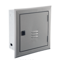 Caixa Telefonia Embutir Aço Cinza S/Fundo Chapa Fecho Termop 250X150X100mm 900401C Cemar Legrand