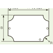 Placa Montagem Medida Caixa 120X80Mm Pm-Cbox-120X80 915002 - Cemar Legrand