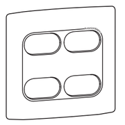 Placa 4X4" C/Sup Nereya 663696 - Pial Legrand
