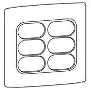 Placa 4X4" C/Sup Nereya 663697 - Pial Legrand
