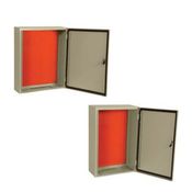 Quadro Comando Sobrepor Aço Inoxidável AI304 Pintura Bege 500X 500X 250mm Com Flange CE505025 Cemar Legrand