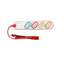 Extensao Eletrica Regua 10A Fem 4Tom 2P+T 3M DN1845 - Daneva Legrand