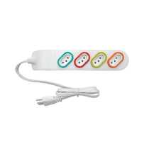 Extensao Eletrica Regua 10A Fem 4Tom 2P+T 5M DN1848 - Daneva Legrand