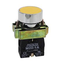 Botao Ilum Redondo Met Am 22Mm 380V Led 1Na Imp M20Afry1A - METALTEX
