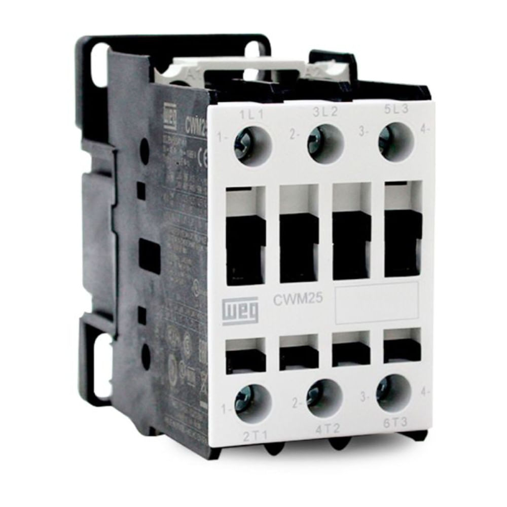 Contator 25A 60Hz Bipolar 110Vca CWM250020V15 WEG - Dimensional