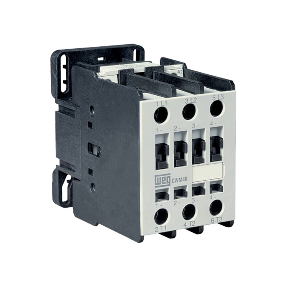 Contator Tripolar 380Vca 1Na+1Nf 40A 60Hz CWM401130V41 WEG - Dimensional