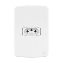 Tomada Branco 2P+T 20A 250V Com Placa 4X2 Branco 13272664 WEG
