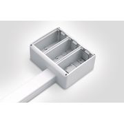 Caixa Canaleta Sob Abs Br 170X132X65Mm 3 PD3M - Hellermann