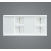 Espelho Faceplate C/4 Jan P/Tom FPWCB4 - Hellermann