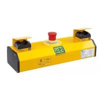 Botoeira Montada Alumínio Amarelo Acion 1Botão Emergência 2NA+2NF CBM2100D Weg