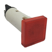 Sinaleiro Quadrado Plástico Vermelho 10Mm 110V MN21013 Ace Schmersal