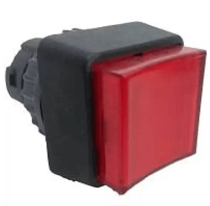Sinaleiro Quadrado Plástico Vermelho 22Mm VSQP22313+L001