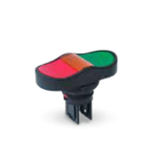 Frontal Botão Iluminado Duplo Verde E Amarelo F22 3Mm Impulso 10 3Mm CLBD140305 Ace Schmersal