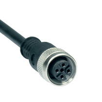 Conector Sensor F Reto Tetrapolar M12 20M Com Cabo Emissor KA0808 Ace Schmersal