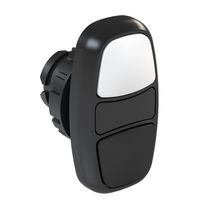 Frontal Botão Duplo Branco E Preto 22Mm Pulso/Soco CSW2BDF05WH WEG