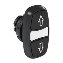 Frontal Botão 22Mm Pulso/Soco Gravação Desce/Sobe Iluminação Duplo Preto CSW2BDFI55FRWH WEG