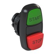 Frontal Botão Gravação Start/Stop Duplo Verde E Vermelho 22Mm Pulso/Soco CSW2BDS21SSWH WEG