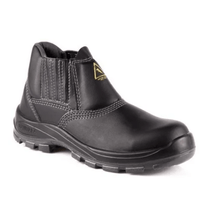 Bota Vaqueta Elástico Bidensidade Bico De Aço Palmilha Anti Perfurante Preta 5218BELB1602LL Tamanho 46 CA 30540 Bracol