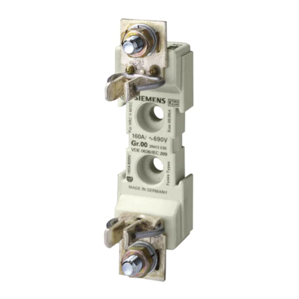 mii　604530 Base Fusível NH 000/00 Monopolar 160A 690VCA 3NH30300RC Siemens