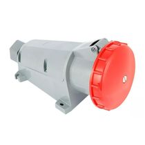 Tomada Industrial Não Metálica Sobrepor Fêmea Tripolar + Terra 63A 380/440V Vermelha S4506 Steck