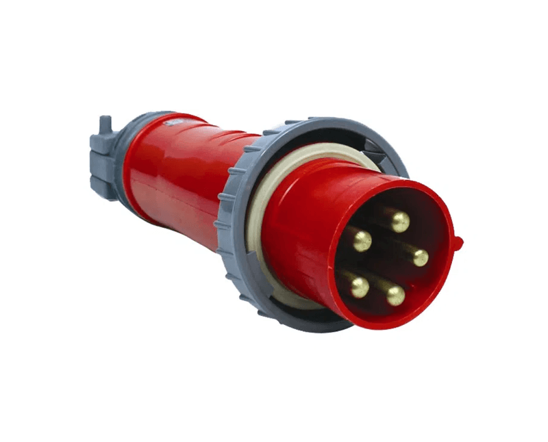 Plugue Energia Industrial Macho Termoplástico Tripolar + Terra 16A