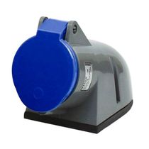 Tomada Industrial Não Metálica Sobrepor Fêmea Bipolar + Terra 16A 220/240V Azul S3006 Steck