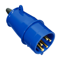 Plugue Industrial Macho Bipolar + Terra 16A 200/250V Azul S3076 Steck