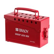 Caixa Travamento Portátil Metálica Vermelha 65699 Brady