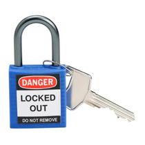 Cadeado Plástico 41Mm Haste 47Mm Azul Retenção De Chave 77556 Brady