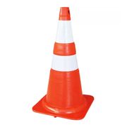 Cone Sinalização Com Refletivo PVC Laranja/Branco 740Mm NBR15071 Kteli