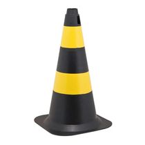 Cone Sinalizador Refletor Preto/Amarelo 750Mm 010219210 Carbografite