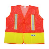 Colete Sinalização Blusao Com Tela Velcro Laranja/Verde Com Refletivo - VIC71316 - DVS