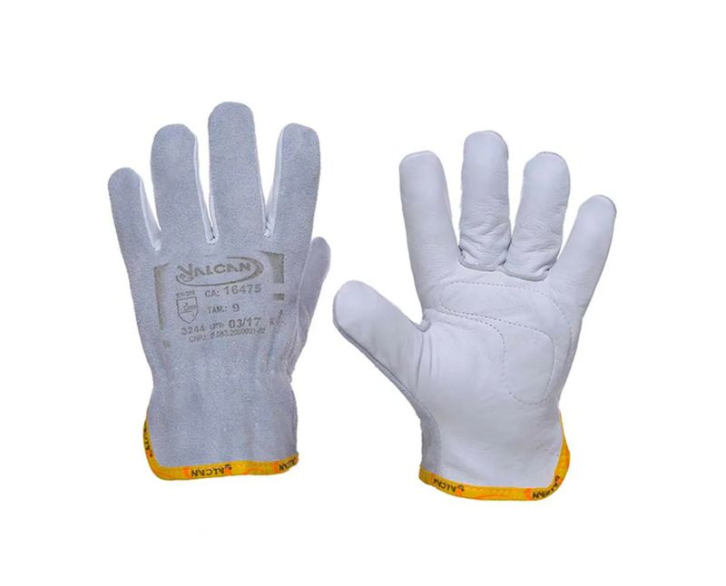 Luva Petroleira Vaqueta com Elástico 25cm VT200 Tamanho 10/11 G CA