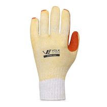 Luva Tricotada Laranja Recoberto Banho Látex 101095705 Tamanho 9 CA 21367 Volk