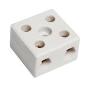 Conector Múltiplo Porcelana Branco 2 Bornes 600v 50 A 16mm2 - 0413 - Foxlux