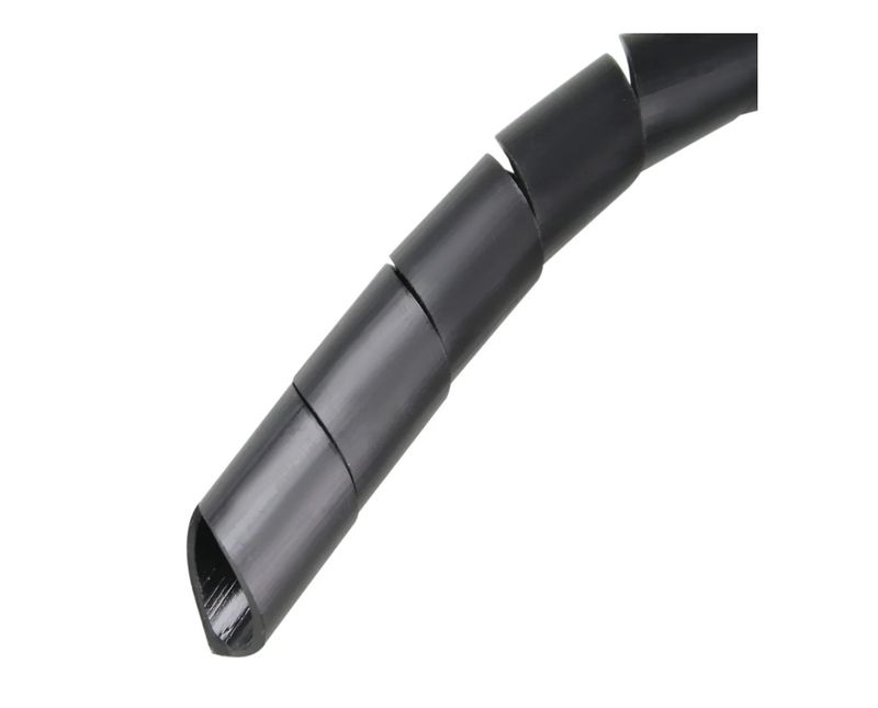 Tubo Espiral Fios/Cabos Polietileno Preto 1/2 " SPIRAL 12PT