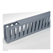 Canaleta Semi-Aberta PVC Creme com Tampa 80mm 50mm  Heladuct Hd - HD5PF - Hellermann