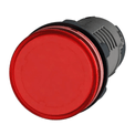 Sinaleiro Redondo Plástico Vermelho 22,0Mm 220V Led SLDS2201 Steck | Imagem ilustrativa - Objeto na frontal inclinado para direita