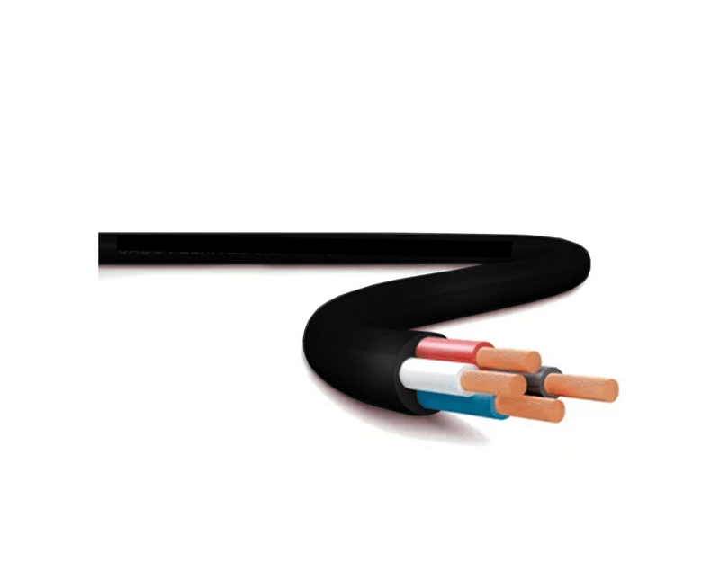 Cabo AFT 300V 70 Graus Celsius Polietileno 4x22awg Preto | Detalhe flexível do cabo
