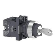 Comutador Chave 455 2 Posições Preto 22mm 1NA XB4BG61 Schneider