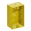 Caixa Passagem Embutir Pvc Amarela 3/4" 4x2" Tigreflex - Imagem da parte interna