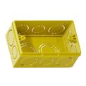 Caixa Passagem Embutir Pvc Amarela 3/4" 4x2" Tigreflex - Imagem da horizontal