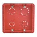 Caixa Passagem Embutir Pvc Vermelha 4x4" Sem Furação 689015 Pial Legrand - Dimensional | Visão geral do produto