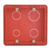 Caixa Passagem Embutir Pvc Vermelha 4x4" Sem Furação 689015 Pial Legrand