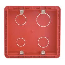 Caixa Passagem Embutir Pvc Vermelha 4x4" Sem Furação 689015 Pial Legrand