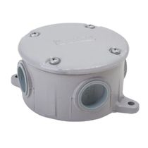 Caixa Passagem Alumínio Redonda Cinza 3/4" Bsp E007030020 Wetzel