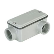 Condulete Alumínio LB 2" Sem Rosca Cinza Com Tampa Sem Vedação E012040070 Wetzel